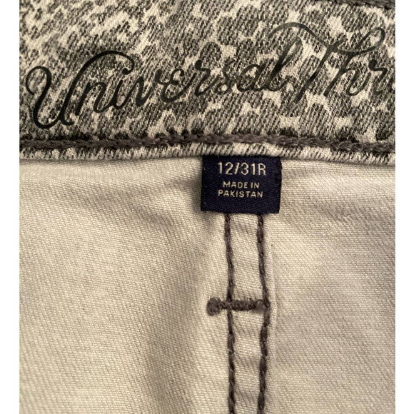Universal Thread Grey White Snake Pattern Denim Jeans Straight Leg 12 - Picture 12 of 12
